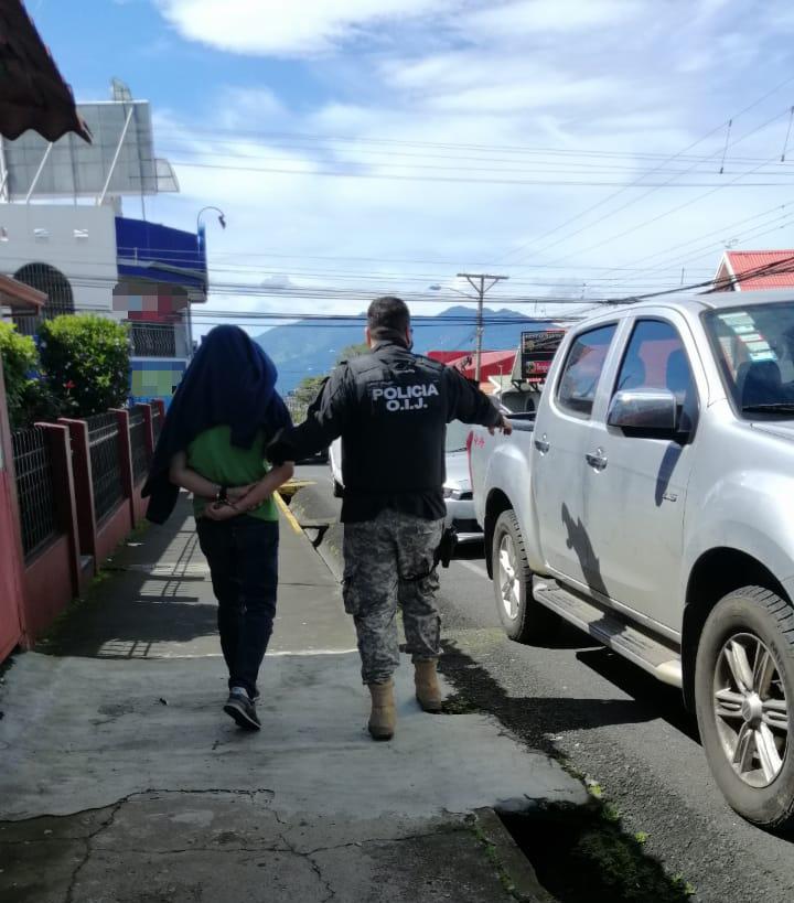 Detenido en San Rafael de Heredia