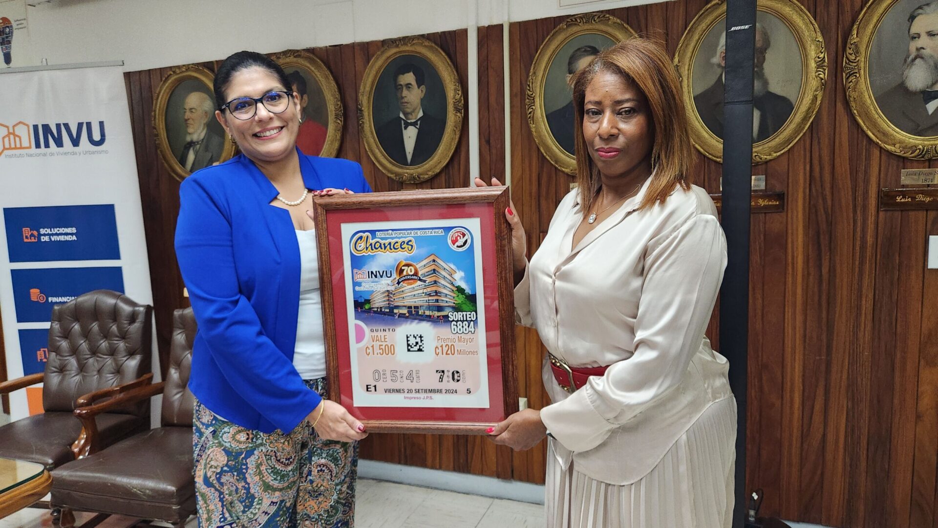 billete INVU 70 aniversario