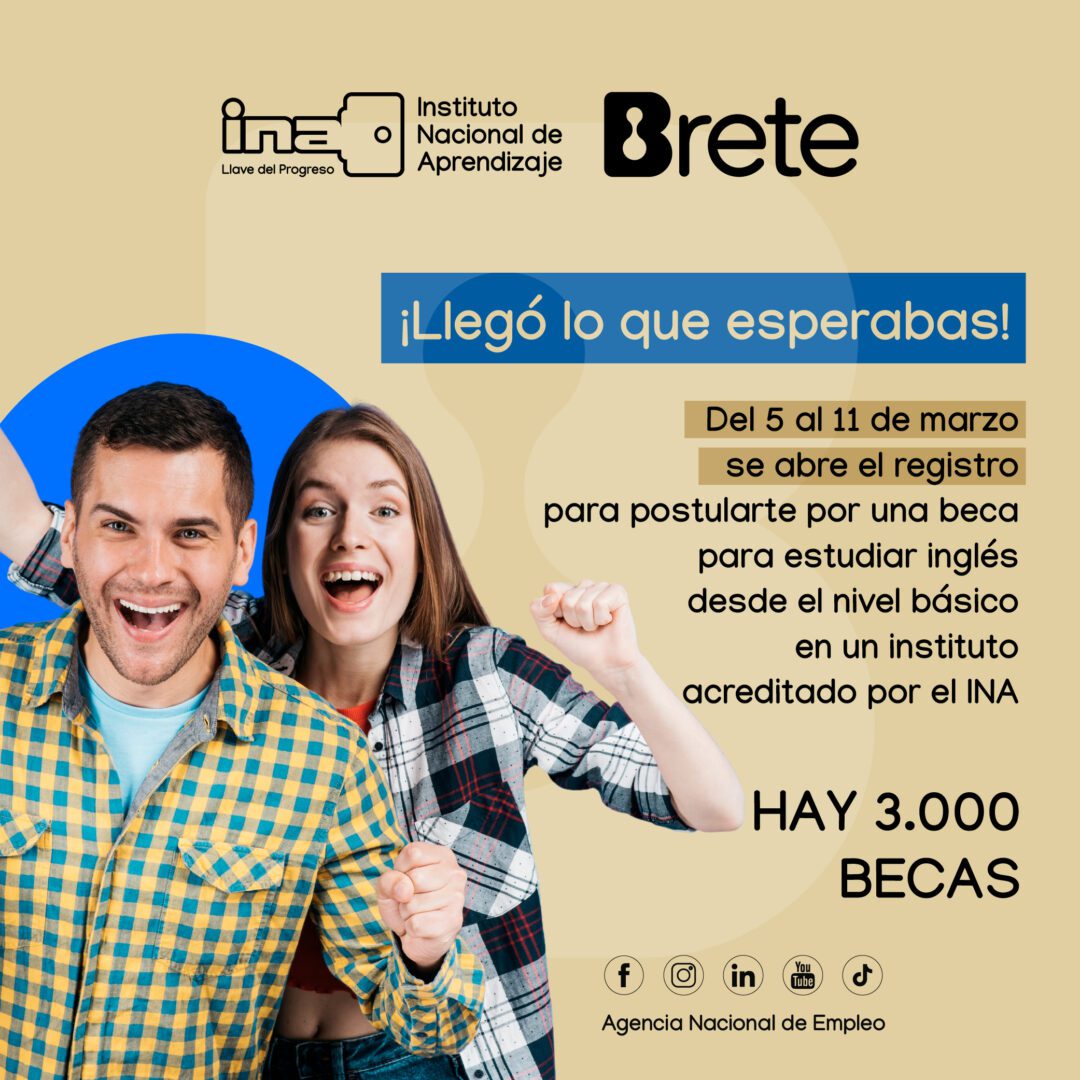 INA becas ingles