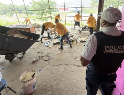 Privados de libertad realizaron trabajos de mantenimiento en el Conservatorio de Castella