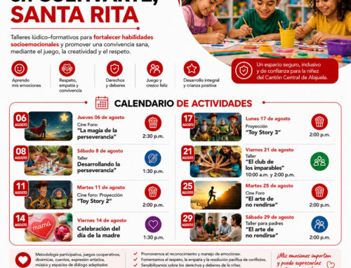 Municipalidad de Alajuela desarrollará durante agosto actividades gratuitas para fortalecer el bienestar de la niñez, adolescencia y las familias